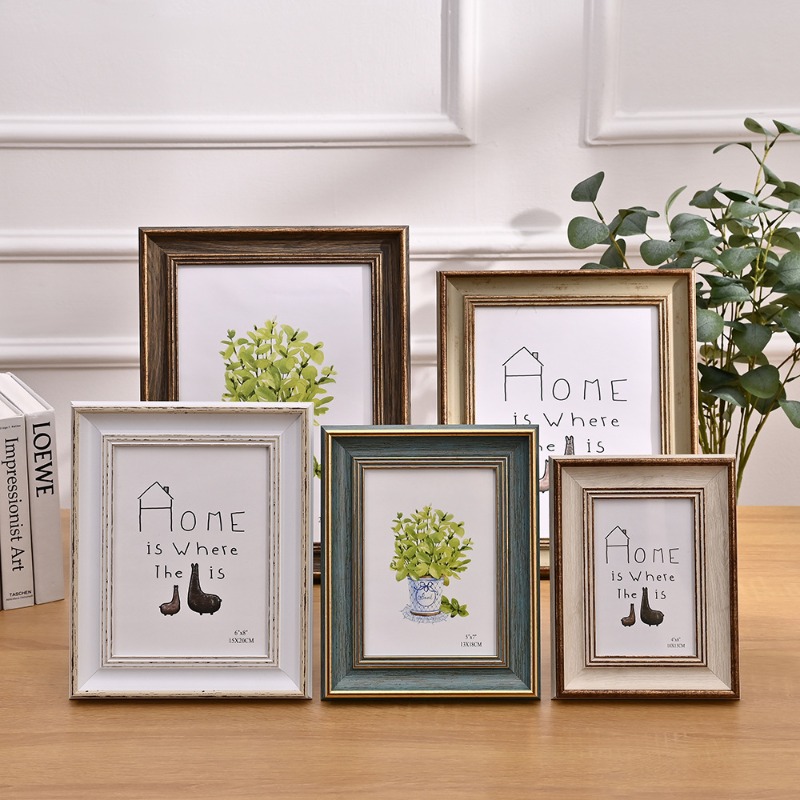 Desk Setup Home - Klassieke fotolijst staand voor tafelblad hangende