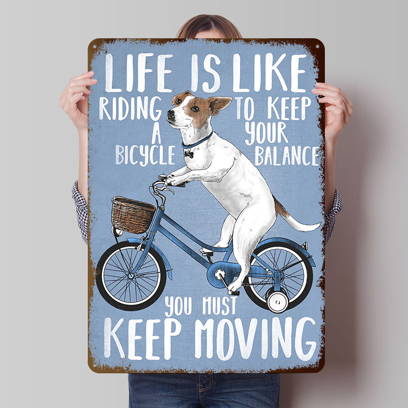 Desk Setup Vintage - Het leven is als fietsen -