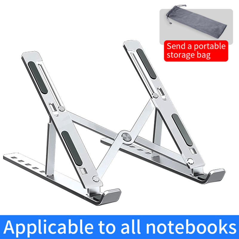 Desk Setup Macbook - Metalen draagbare opvouwbare laptopstandaard Verstelbare notebookhouder