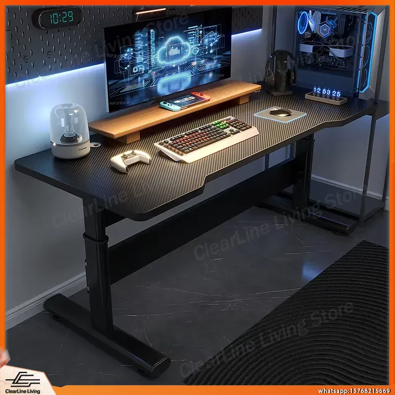 Desk Setup Streaming - In hoogte verstelbaar elektrisch sta-bureau voor