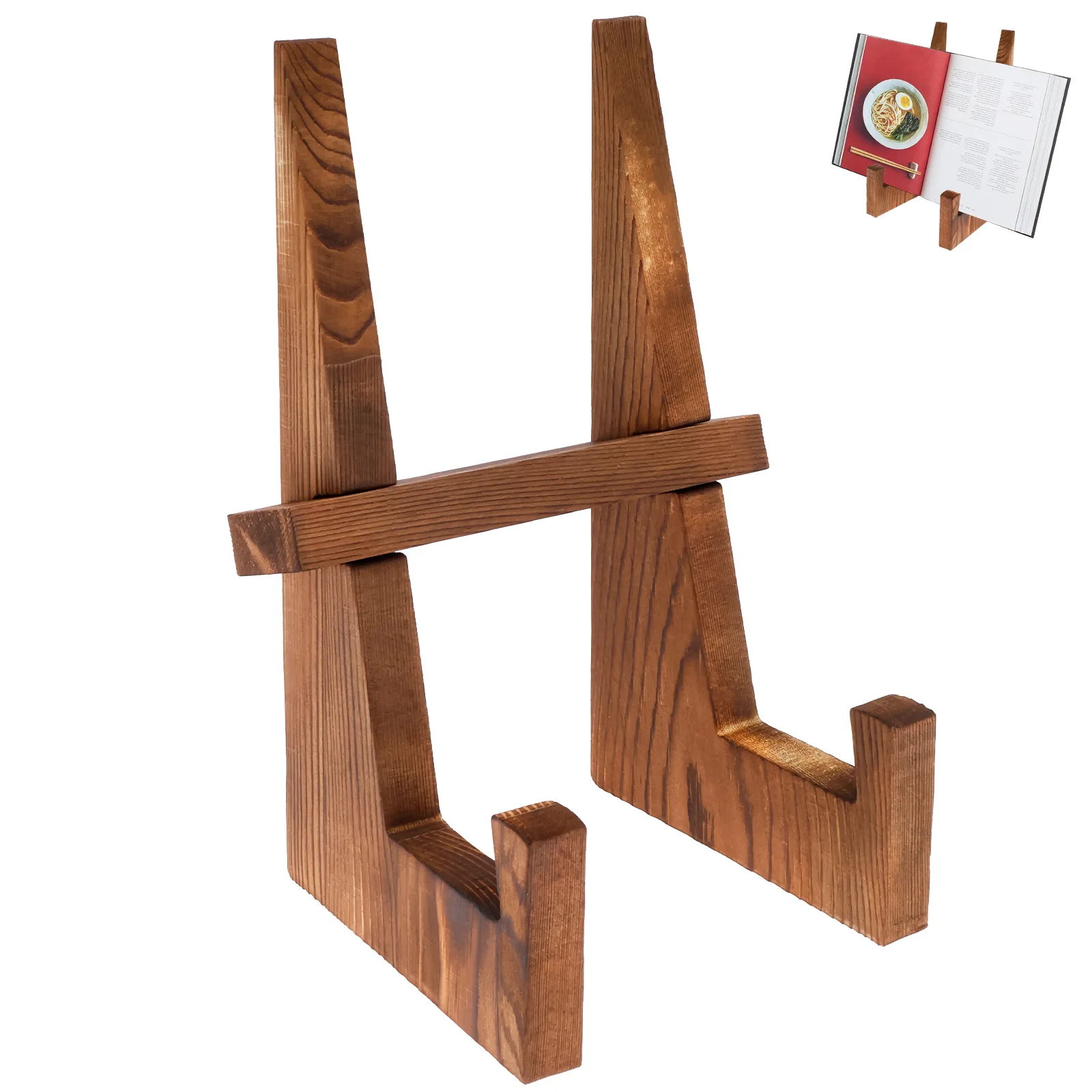 Desk Setup Photo - Houten bordstandaard Desktop Receptenboek Display CD-platenhouder