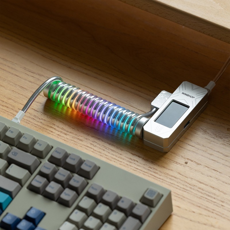 Desk Setup Keyboard - WINSHOP Aviation Plug Kabel Op Maat