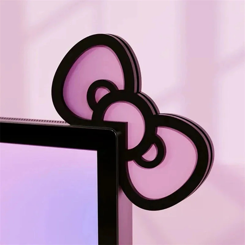 Desk Setup Home - Kawaii roze acryl boog monitor decor