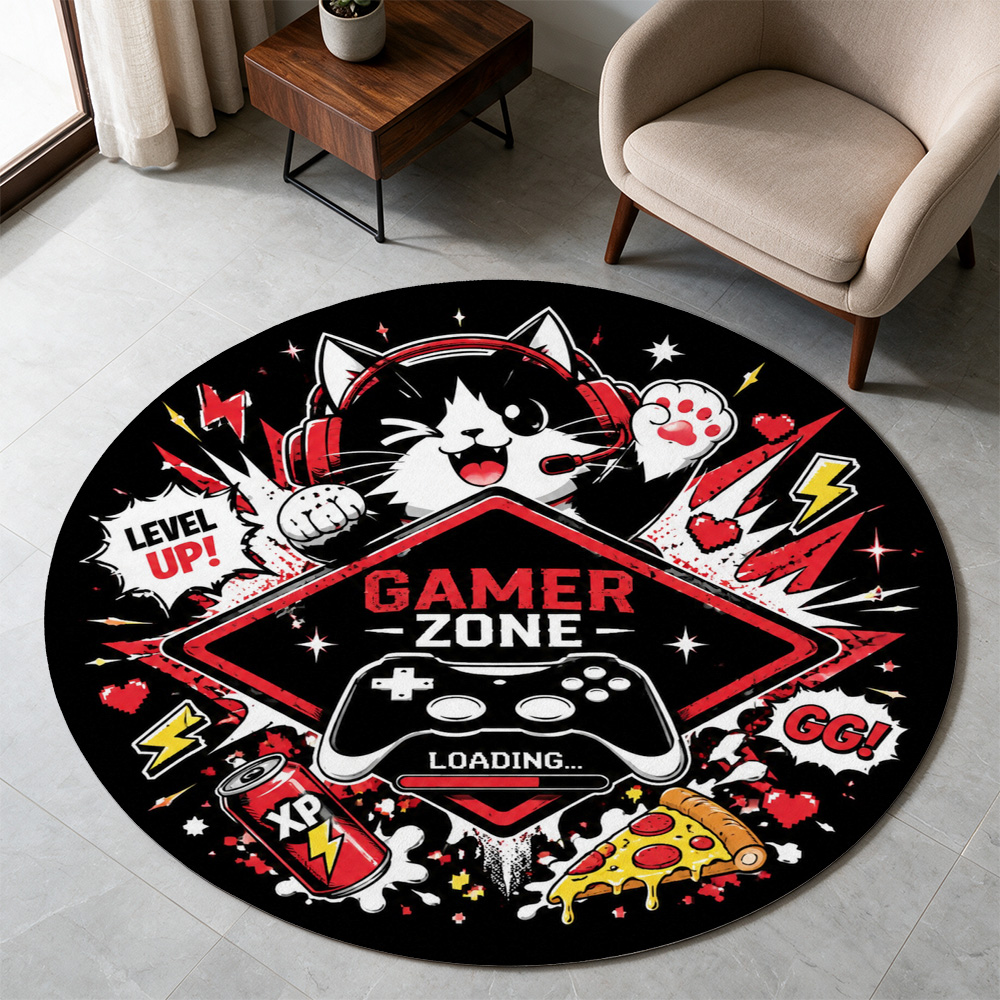Desk Setup Streaming - Gamer Zone Level Up Gamingmat voor