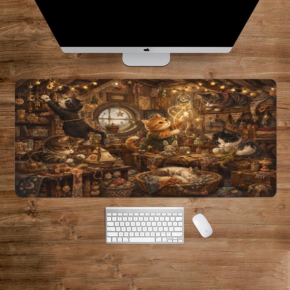 Desk Setup For Studying - Kattenmuismat Antislip bureaumat voor slaapkamer, studie,