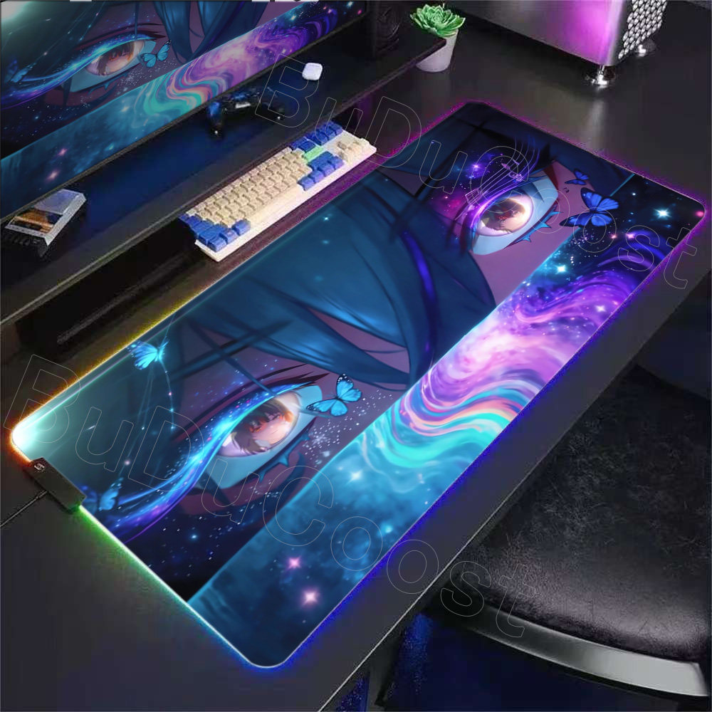 Desk Setup Keyboard - RGB-bureaumat Mooie Shorekeeper Chisa Anime Grote