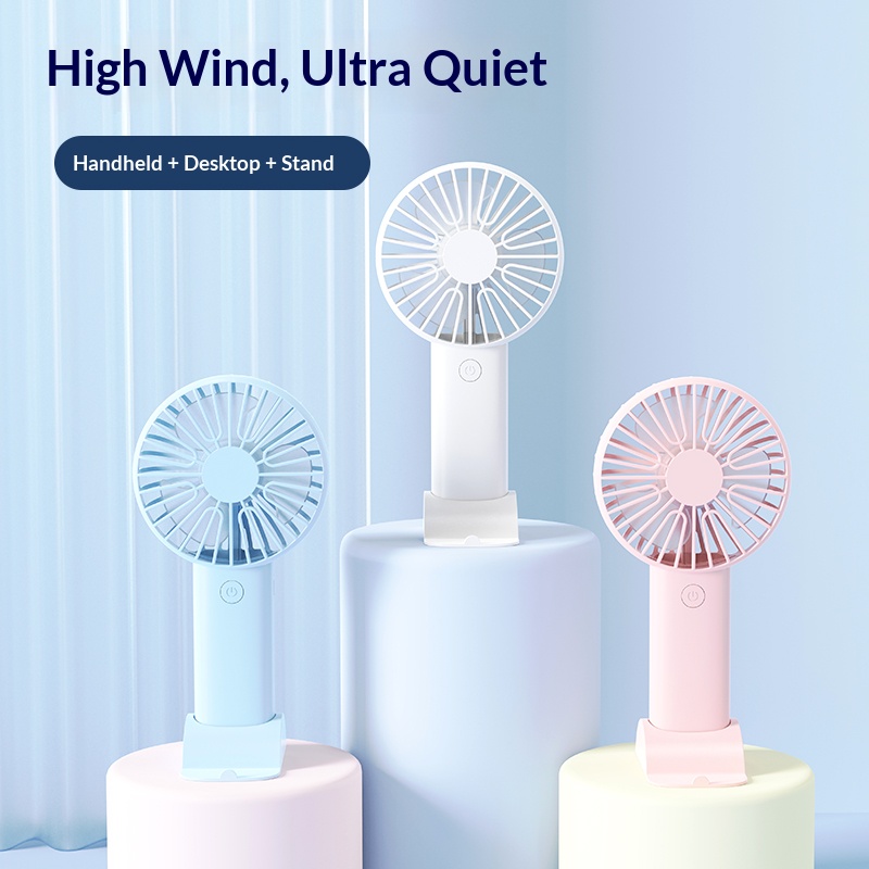Kleine, draagbare handventilat - Desk Setup Home recensie en prijs