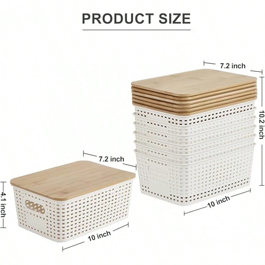 6-delige stapelbare opbergbakk - Drawer Organizer Bamboo recensie en prijs