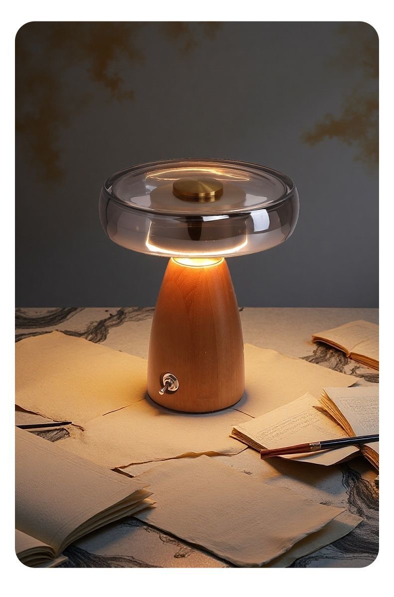 Vintage houten tafellamp Retro - Desk Setup Vintage recensie en prijs