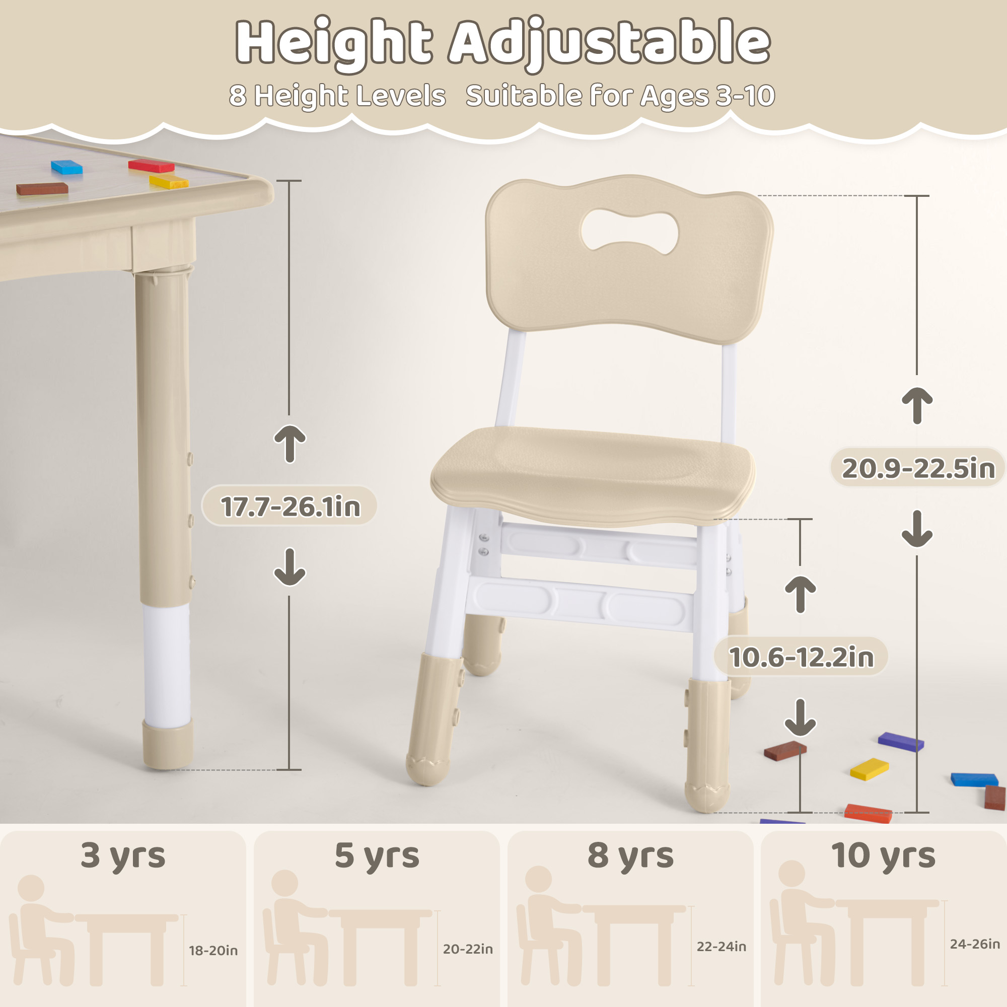 Kindertafel en 2 stoelen set,  - Desk Setup Minimalist recensie en prijs