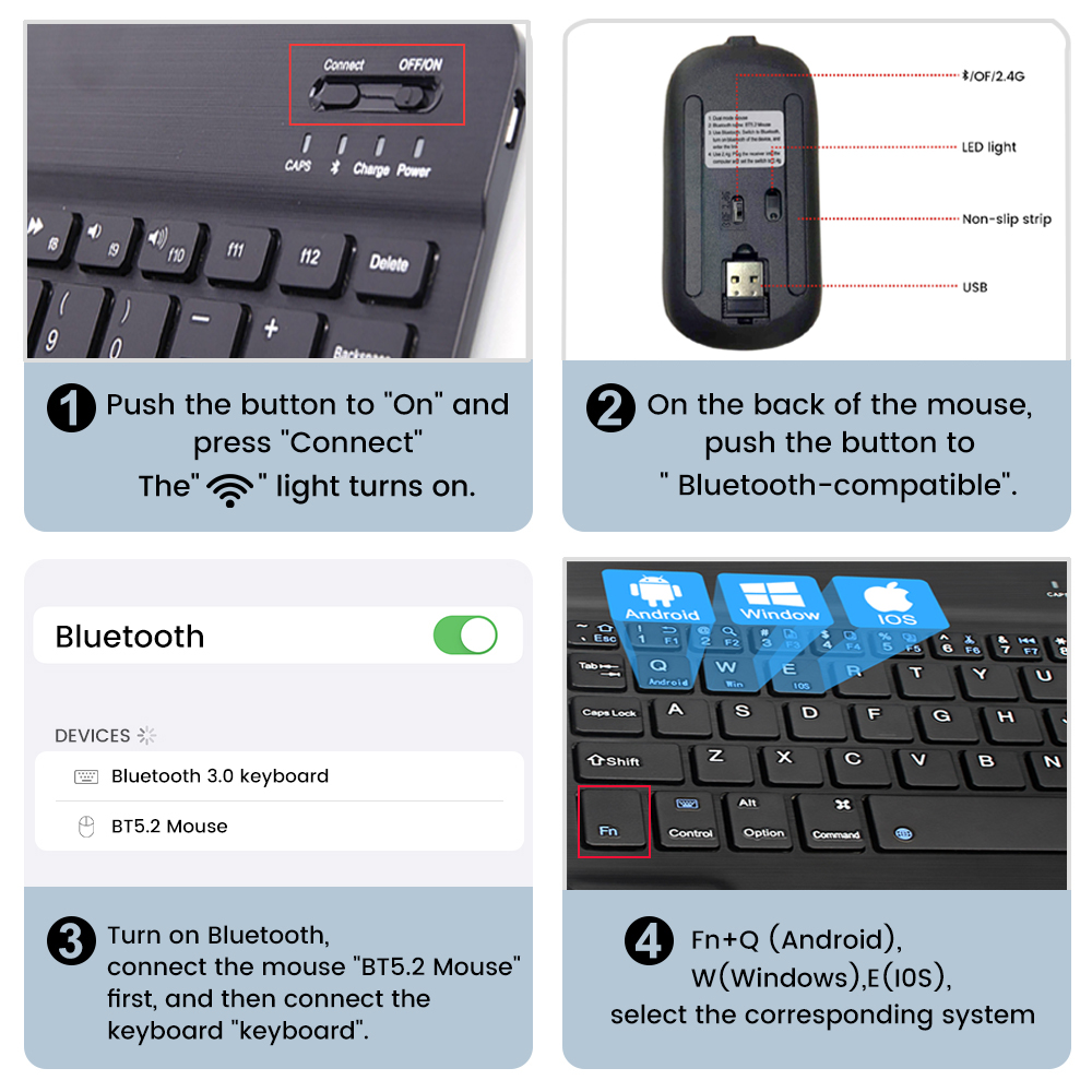 Draadloze Toetsenbord Spaanse  - Desk Setup Keyboard recensie en prijs
