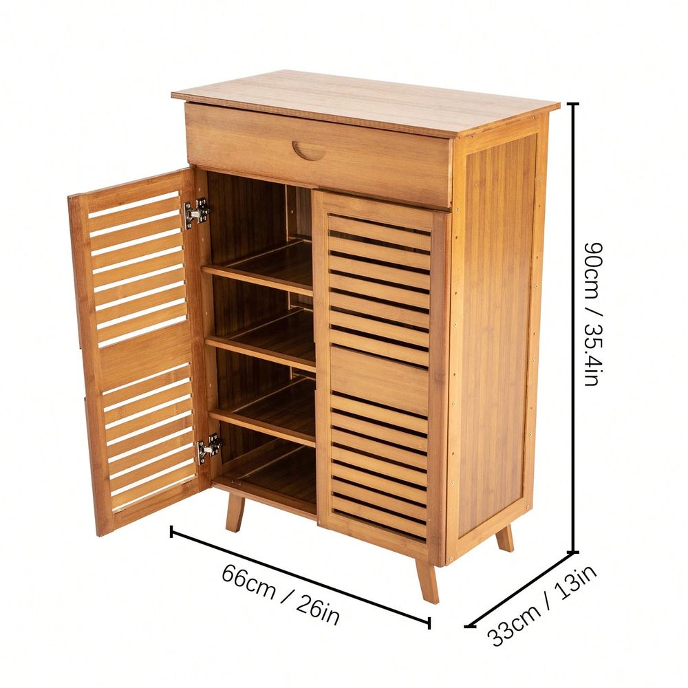 Bamboe schoenenkast met 2 deur - Drawer Organizer Bamboo recensie en prijs
