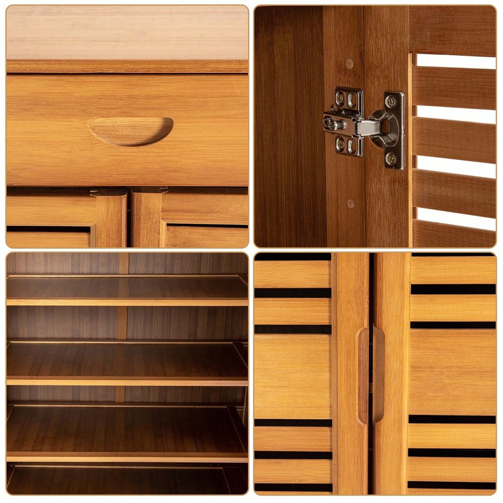 Bamboe schoenenkast met 2 deur - Drawer Organizer Bamboo recensie en prijs