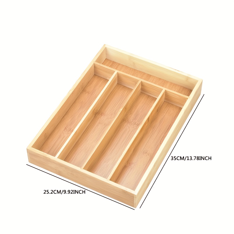 Bamboe keukenlade-organizer, b - Drawer Organizer Bamboo recensie en prijs