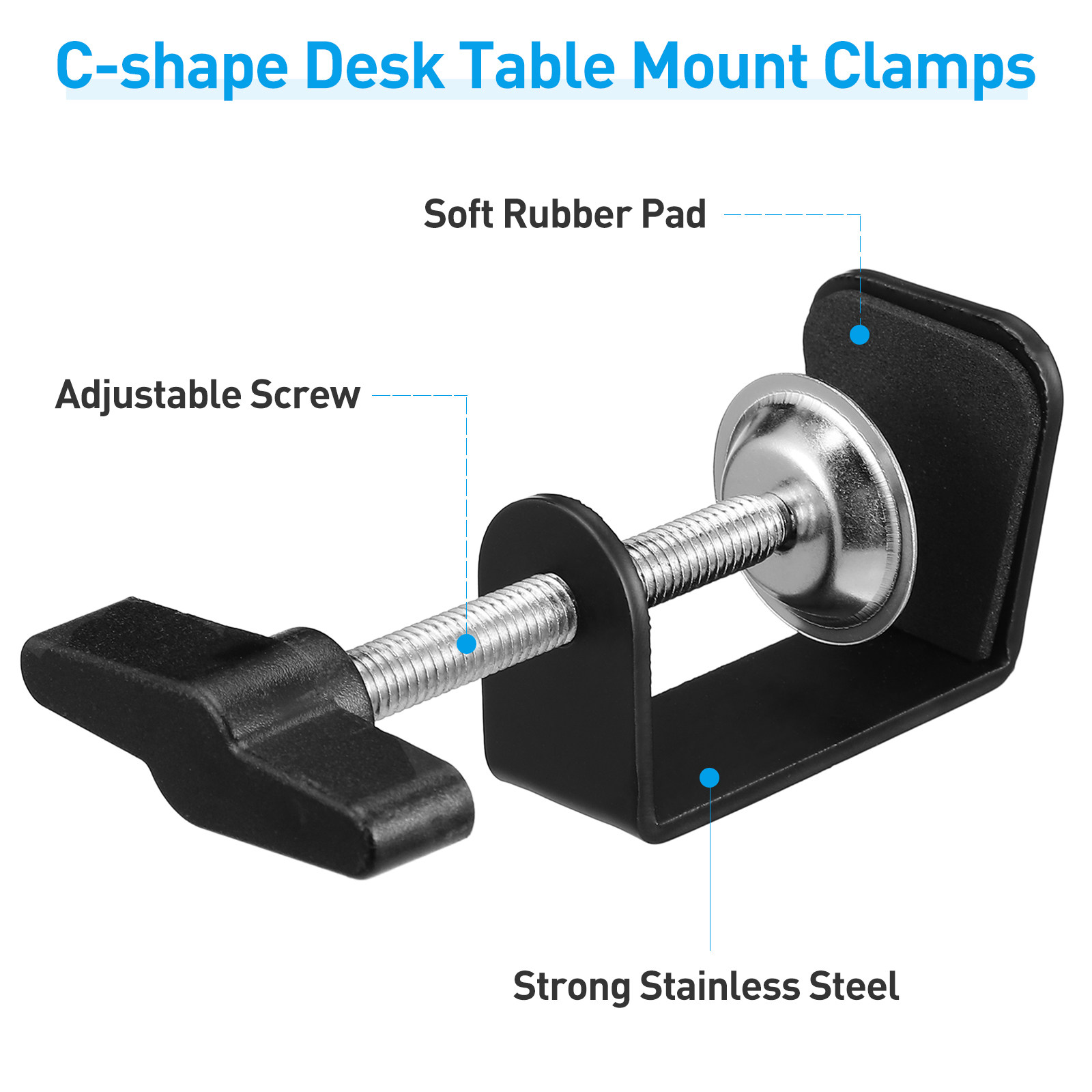 Stevige tafelklem met C-vorm v - Desk Setup With Mic recensie en prijs