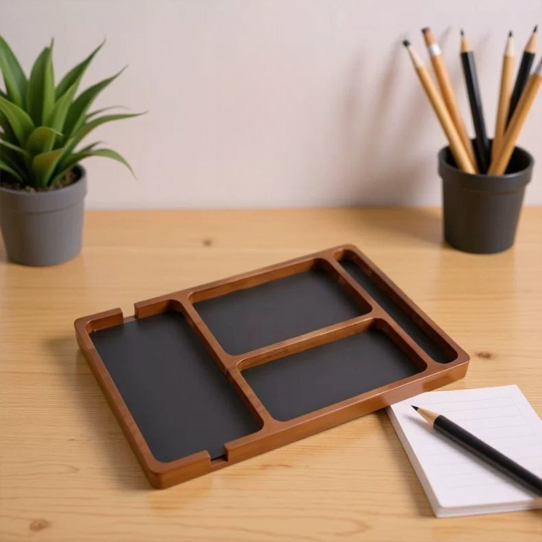Massief houten opbergbak, Scan - Desk Setup Minimalist recensie en prijs