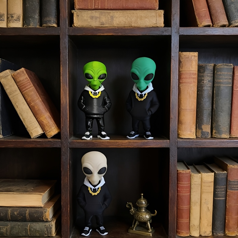 1 stuk groene alienfiguur met  - Desk Setup Home recensie en prijs