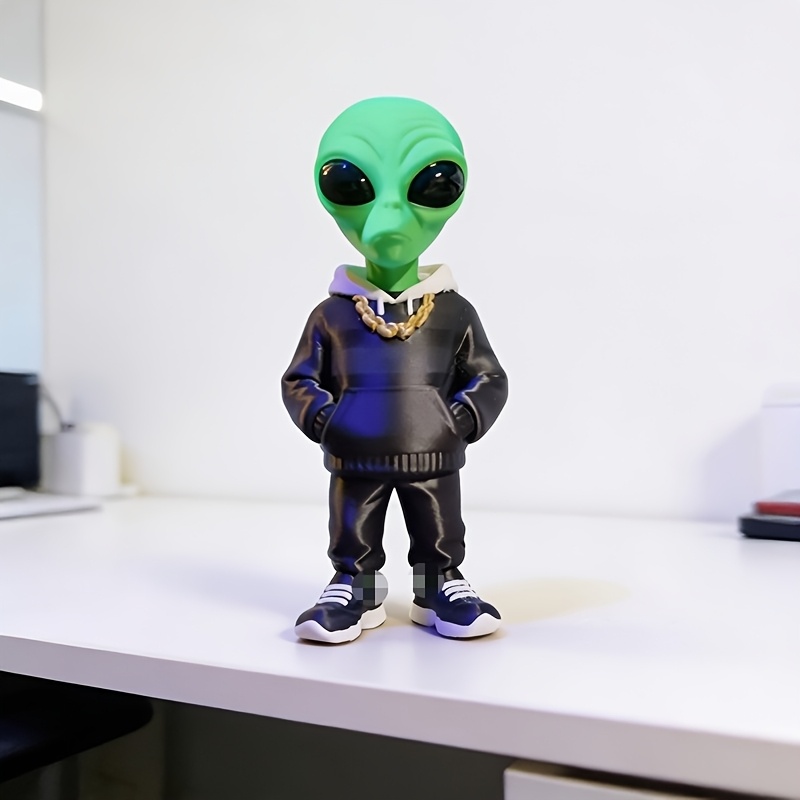 1 stuk groene alienfiguur met  - Desk Setup Home recensie en prijs